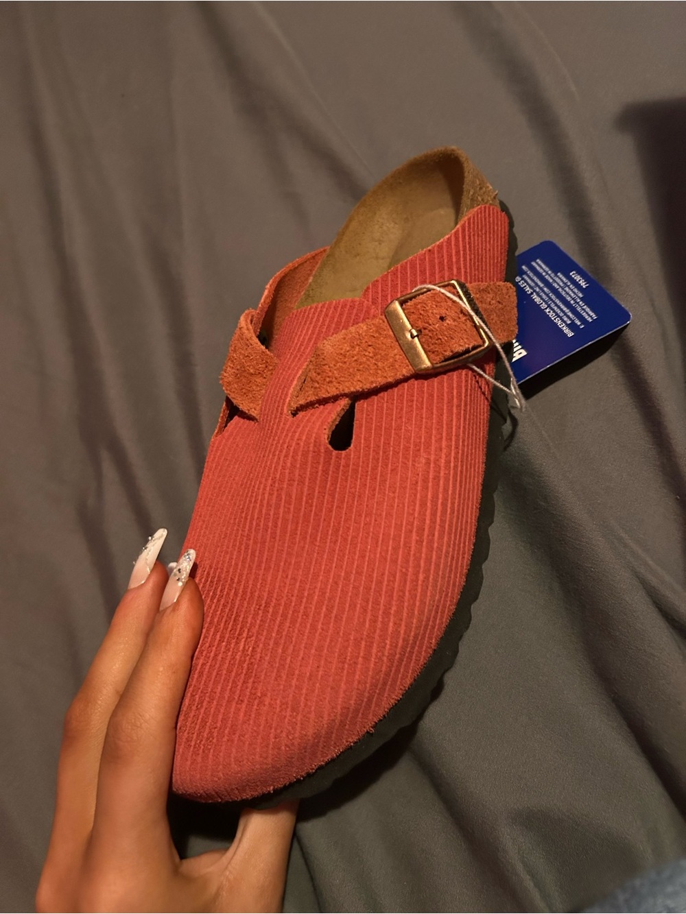 New Birkenstock Boston Clog Sienna Red Size 7 - Picture 5 of 6